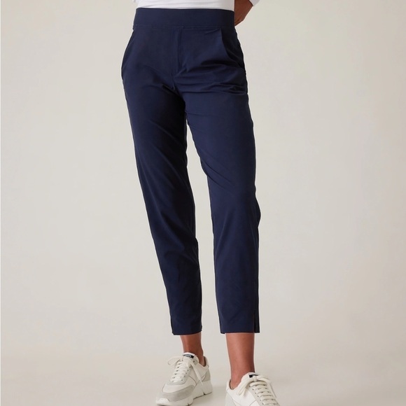 Athleta Pants - NWT Athleta Brooklyn Mid Rise Ankle Pants Navy Blue